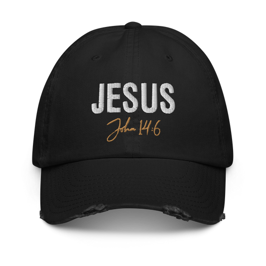 Signature Hat White Print Jesus John 14:6    *also in camo