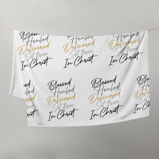 Blessed Healed Throw Blanket